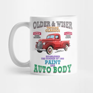 Older & Wiser Auto Body Classic Car Garage Hot Rod Novelty Gift Mug